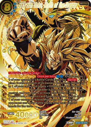SS3 Son Goku, Wrath of the Dragon (GDR) (BT24-138) - Beyond Generations Foil