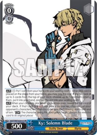 Ky: Solemn Blade (Spring Fest 2024) (GGST/BSF2024 01PR) - Bushiroad Event Cards
