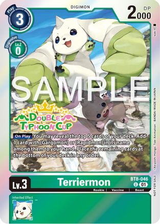 Terriermon (Double Typhoon Cup Winner) (BT8-046) - New Awakening Foil