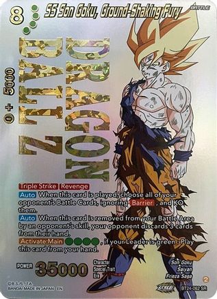 SS Son Goku, Ground-Shaking Fury (Collector Booster Holo) (BT24-062) - Beyond Generations Foil