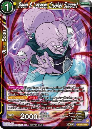Rasin & Lakasei, Crusher Support (Zenkai Series Tournament Pack Vol.7) (P-582) - Tournament Promotion Cards