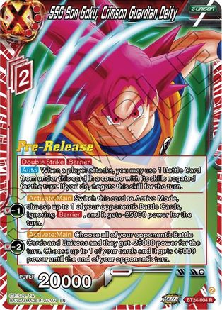SSG Son Goku, Crimson Guardian Deity (BT24-004) - Beyond Generations PreRelease Cards Foil