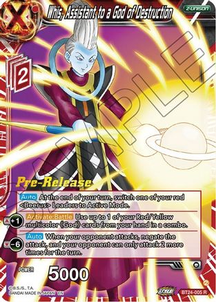 Whis, Assistant to a God of Destruction (BT24-005) - Beyond Generations PreRelease Cards Foil