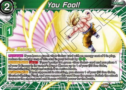 You Fool! (BT24-061) - Beyond Generations PreRelease Cards Foil