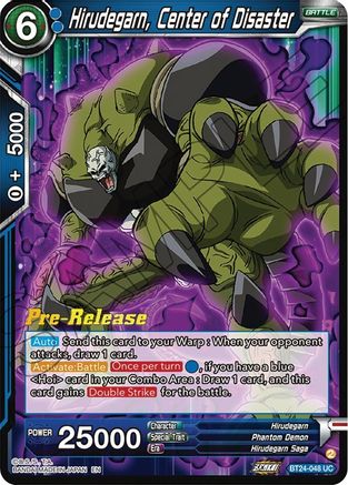 Hirudegarn, Center of Disaster (BT24-048) - Beyond Generations PreRelease Cards Foil