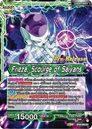 Frieza // Frieza, Scourge of Saiyans (BT24-056) - Beyond Generations PreRelease Cards Foil