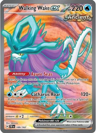 Walking Wake ex 189/162  - Holofoil SV05 Temporal Forces - Ultra Rare