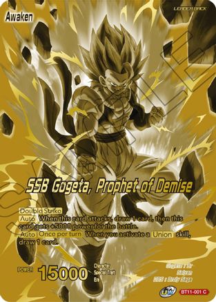 Gogeta // SSB Gogeta, Prophet of Demise (Championship Golden Card 2024 Vol.1) (BT11-001) - Tournament Promotion Cards Foil