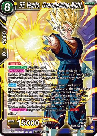 SS Vegito, Overwhelming Might (Deluxe Pack 2024 Vol.1) (BT20-099) - Promotion Cards