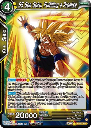 SS Son Goku, Fulfilling a Promise (Deluxe Pack 2024 Vol.1) (P-597) - Promotion Cards