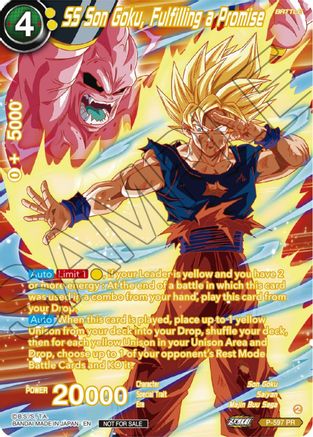 SS Son Goku, Fulfilling a Promise (Alternate Art) (Deluxe Pack 2024 Vol.1) (P-597) - Promotion Cards Foil