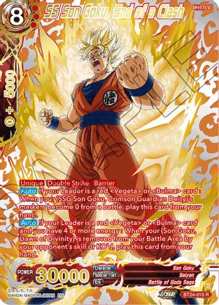SS Son Goku, End of a Clash (Collector Booster Gold) (BT24-010) - Beyond Generations Foil