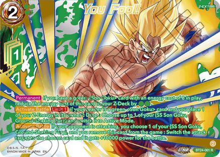 You Fool! (Collector Booster Gold) (BT24-061) - Beyond Generations Foil