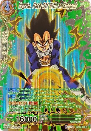 Vegeta, Face-Off With an Emperor (Collector Booster Gold) (BT24-065) - Beyond Generations Foil