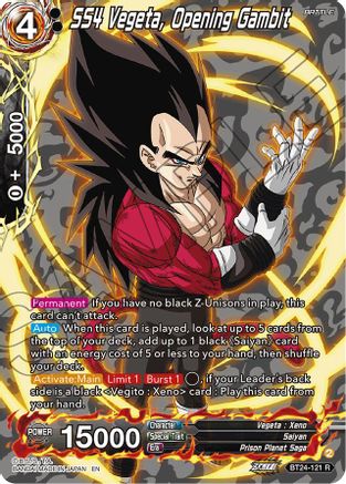 SS4 Vegeta, Opening Gambit (Collector Booster Silver) (BT24-121) - Beyond Generations Foil