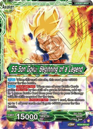 Son Goku // SS Son Goku, Beginning of a Legend (Collector Booster Foil) (BT24-055) - Beyond Generations Foil