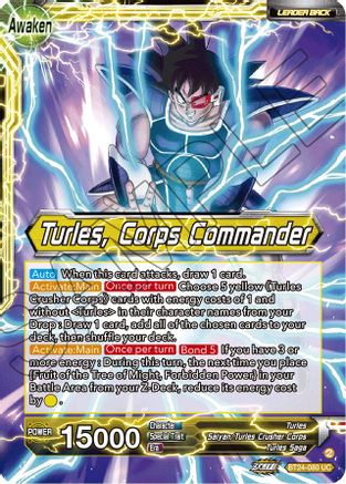 Turles // Turles, Corps Commander (Collector Booster Foil) (BT24-080) - Beyond Generations Foil