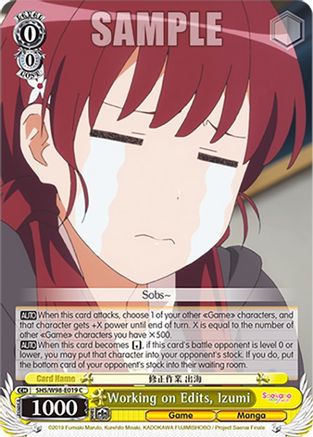 Working on Edits, Izumi (SHS/W98-E019 C) - Saekano the Movie: Finale