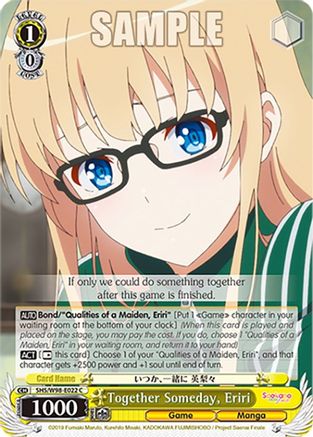 Together Someday, Eriri (SHS/W98-E022 C) - Saekano the Movie: Finale