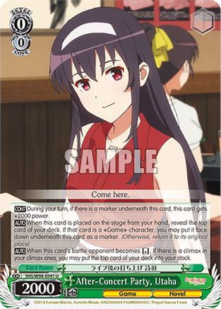 After-Concert Party, Utaha (SHS/W98-E041 U) - Saekano the Movie: Finale