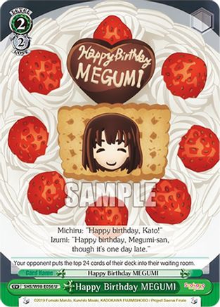 Happy Birthday MEGUMI (SHS/W98-E056 U) - Saekano the Movie: Finale