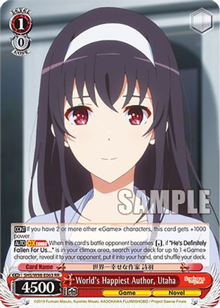 World's Happiest Author, Utaha (SHS/W98-E063 RR) - Saekano the Movie: Finale