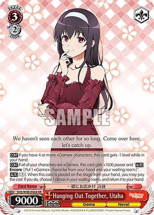 Hanging Out Together, Utaha (SHS/W98-E064 RR) - Saekano the Movie: Finale