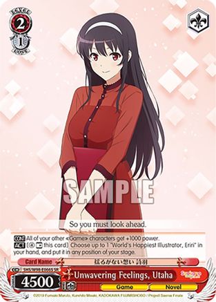 Unwavering Feelings, Utaha (SR) (SHS/W98-E066S SR) - Saekano the Movie: Finale