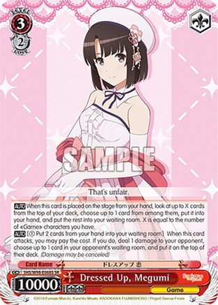 Dressed Up, Megumi (SR) (SHS/W98-E068S SR) - Saekano the Movie: Finale