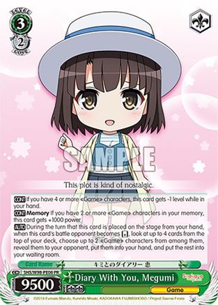 Diary With You, Megumi (SHS/W98-PE06 PR) - Saekano the Movie: Finale