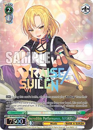 Incredible Performance, MASKING (BDR) (BD/WE42-E047BDR BDR) - BanG Dream! Girls Band Party! Countdown Collection Premium Booster