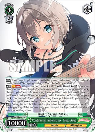 Continuing Performance, Moca Aoba (BD/WE42-E052 N) - BanG Dream! Girls Band Party! Countdown Collection Premium Booster