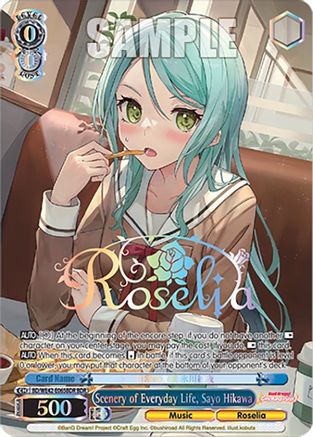 Scenery of Everyday Life, Sayo Hikawa (BDR) (BD/WE42-E065BDR BDR) - BanG Dream! Girls Band Party! Countdown Collection Premium Booster