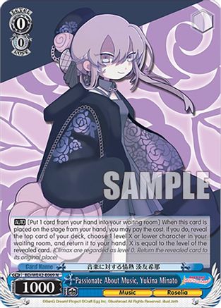 Passionate About Music, Yukina Minato (BD/WE42-E069 N) - BanG Dream! Girls Band Party! Countdown Collection Premium Booster