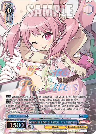 Natural in Front of Camera, Aya Maruyama (BDR) (BD/WE42-E074BDR BDR) - BanG Dream! Girls Band Party! Countdown Collection Premium Booster