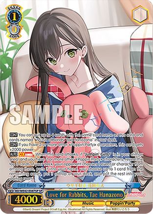 Love for Rabbits, Tae Hanazono (SP) (BD/WE42-E087SP SP) - BanG Dream! Girls Band Party! Countdown Collection Premium Booster