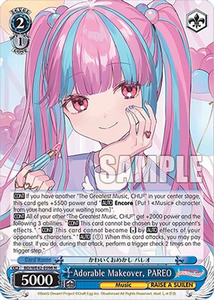 Adorable Makeover, PAREO (BD/WE42-E098 N) - BanG Dream! Girls Band Party! Countdown Collection Premium Booster