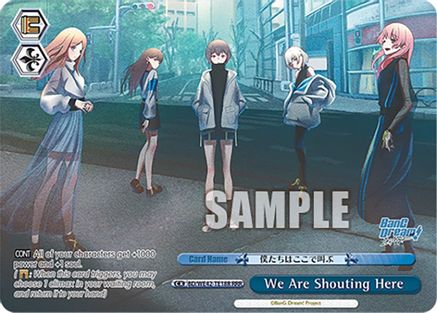 We Are Shouting Here (RRR) (BD/WE42-TE18R RRR) - BanG Dream! Girls Band Party! Countdown Collection Premium Booster