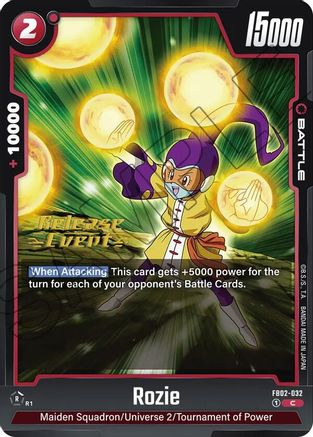 Rozie (FB02-032) - Blazing Aura Release Event Cards