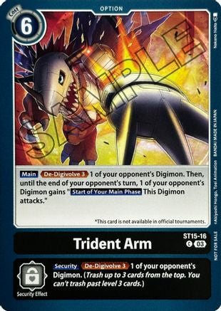 Trident Arm (Demo Deck Exclusive) (ST15-16) - Digimon Demo Deck Exclusive Cards