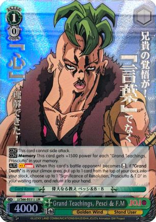 Grand Teachings, Pesci & F.M (JJR) (Silver Stamp) (JJ/S66-E031J JJR) - JoJo's Bizarre Adventure: Golden Wind