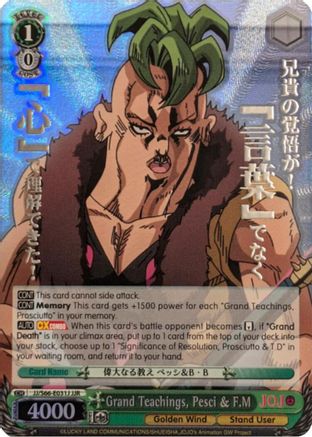 Grand Teachings, Pesci & F.M (JJR) (Silver Stamp) (JJ/S66-E031J JJR) - JoJo's Bizarre Adventure: Golden Wind