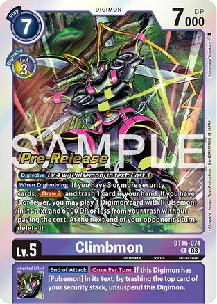 Climbmon (BT16-074) - Beginning Observer Pre-Release Cards Foil
