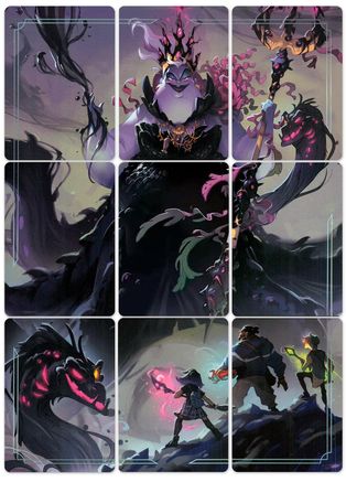 Ursula - Sea Witch Queen Puzzle Insert (Set of 9)  - Ursulas Return