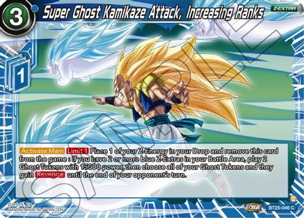 Super Ghost Kamikaze Attack, Increasing Ranks (BT25-046) - Legend of the Dragon Balls Foil