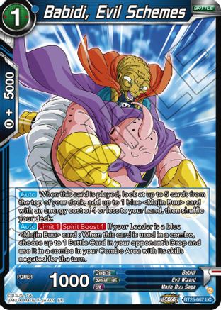 Babidi, Evil Schemes (BT25-067) - Legend of the Dragon Balls