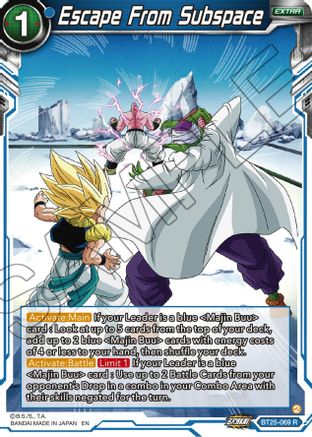 Escape From Subspace (BT25-069) - Legend of the Dragon Balls Foil
