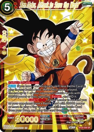 Son Goku, Attack to Save the World (BT25-009) - Legend of the Dragon Balls Foil