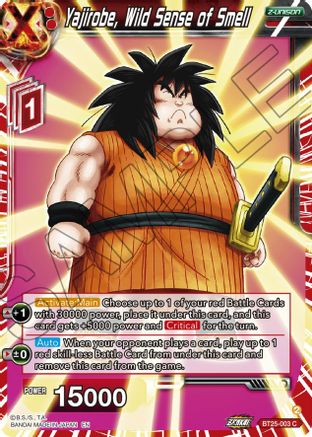 Yajirobe, Wild Sense of Smell (BT25-003) - Legend of the Dragon Balls