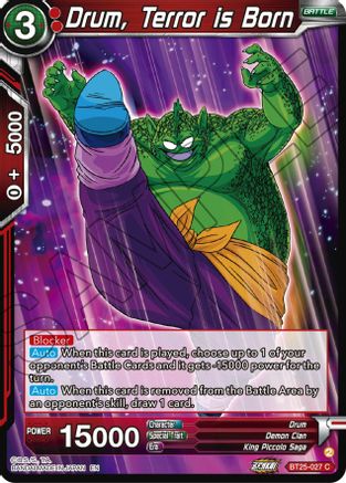 Drum, Terror is Born (BT25-027) - Legend of the Dragon Balls